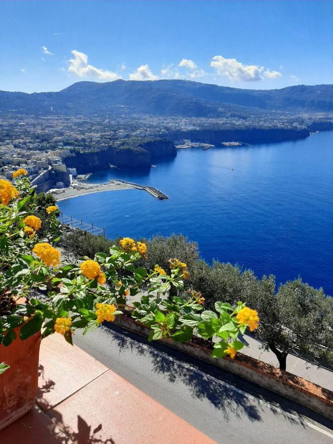 Bella Vista House-Sorrento Coast - Free Parking-Solarium Lägenhet Vico Equense Exteriör bild